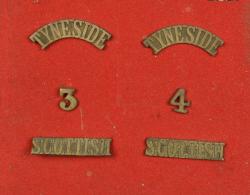 Ensemble d'insignes des 3rd et 4th Tyneside Scottish. Badge grouping of the 3rd and 4th Tyneside Scottish — vignette 1