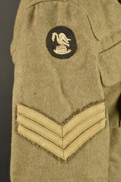 Veste anglaise Service Dress 1902 de la 30th Division. British Service Dress 1902 tunic of the 30th Division — miniature 8