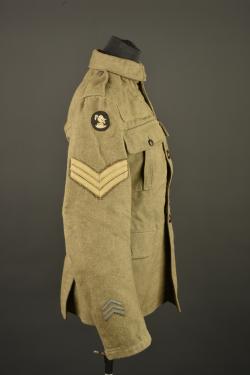 Veste anglaise Service Dress 1902 de la 30th Division. British Service Dress 1902 tunic of the 30th Division — miniature 9