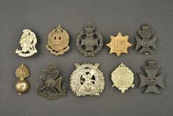 Lot de 10 insignes de régiments de Londres. Lot of 10 London Regiment badges — miniature 1