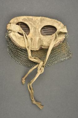 Masque pare éclats loup de tankiste anglais et français. British and French splinter masks for tank crews — miniature 5