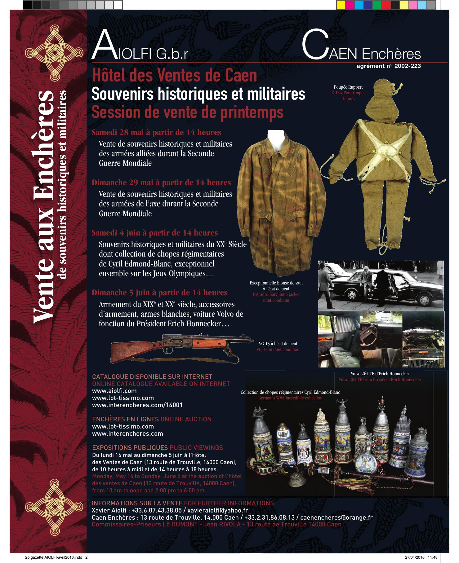 Publicité Aiolfi 2016 n°1