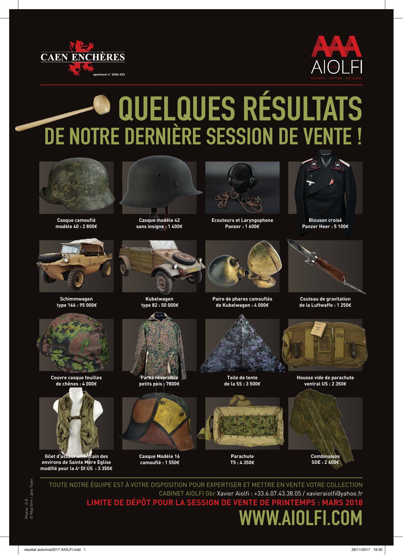 Publicité Aiolfi 2017 n°2
